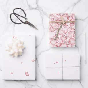 watercolor seamless pattern featuring numerous sof wrapping paper sheet
