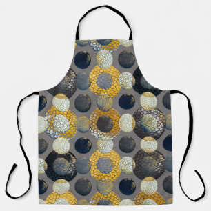 Watercolor seamless pattern with abstract geometri apron