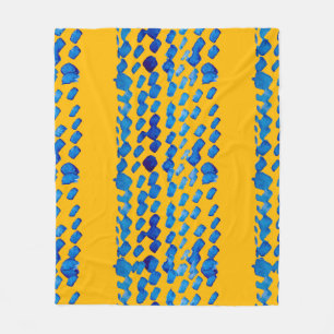 Watercolor seamless pattern with abstract spots an fleece blanket