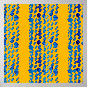 Watercolor seamless pattern with abstract spots an poster