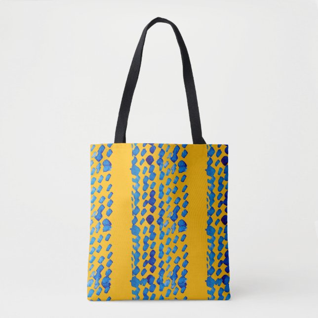 Watercolor seamless pattern with abstract spots an tote bag (Front)