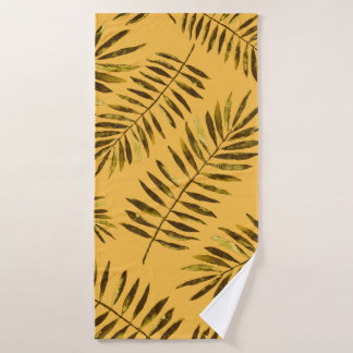 Watercolor seamless pattern with colorful abstract bath towel