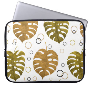 Watercolor seamless pattern with exotic tropical l laptop sleeve