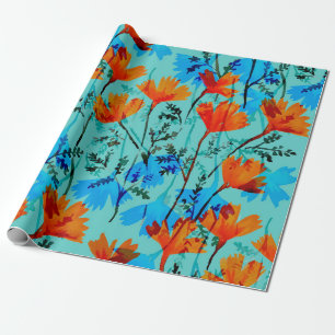Watercolor seamless pattern with hand drawn simple wrapping paper