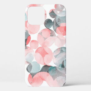 Watercolor seamless pattern with multicolored circ iPhone 12 case