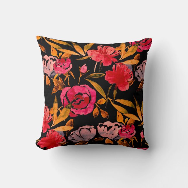 Watercolor seamless pattern with simple hand drawn cushion (Front)