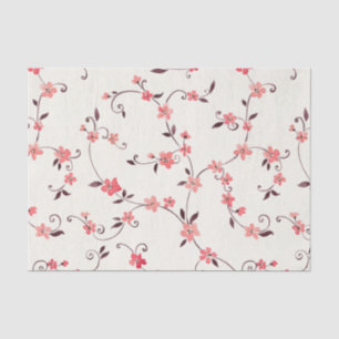 Watercolor seamless pattern with styled spring tissue paper