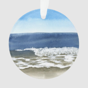 Watercolor Seascape Ornament