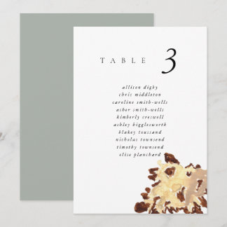 Watercolor Seashell Beach 5x7" Wedding Seat Chart