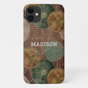Watercolor Seashell Nautical Wooden Personalised iPhone 11 Case