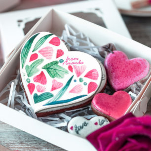 Watercolor Seashell Pink Heart Sticker