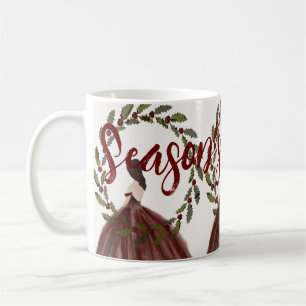 Watercolor Season's Greetings Coffee Mug