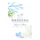 Watercolor Seaweed Beach Themed Wedding Welcome