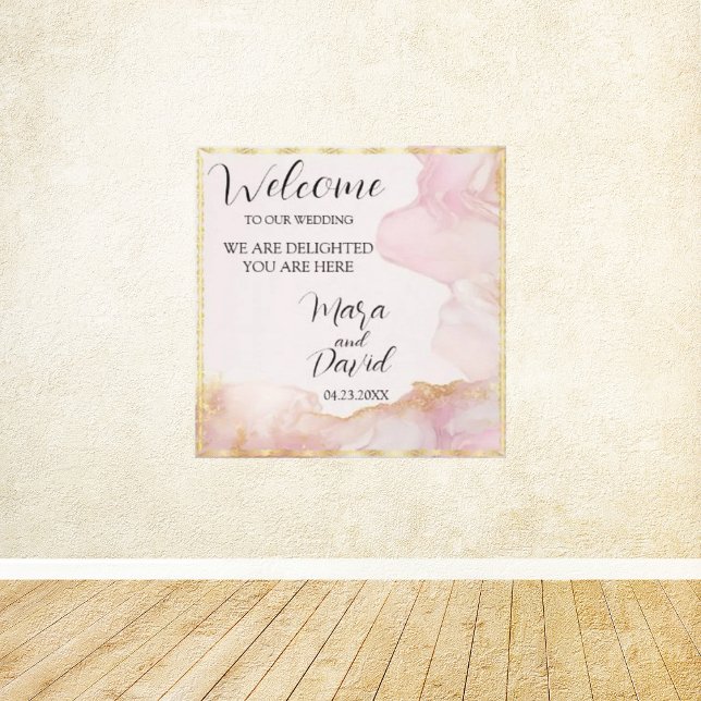Watercolor Seraphina Pink and Gold  Canvas Print (Creator Uploaded)
