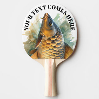 Watercolor Series: Carp Ping Pong Paddle