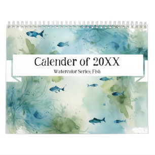 Watercolor Series: Fish Aura Calendar