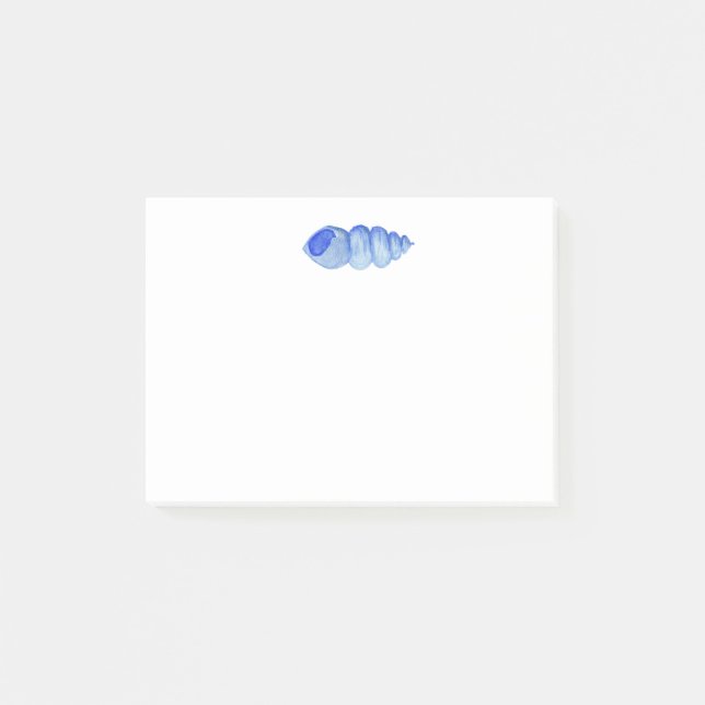 Watercolor Shell Post-it Notes (Front)