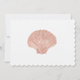 Watercolor Shell Thank You Card
