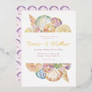 Watercolor Shell Under the Sea Wedding