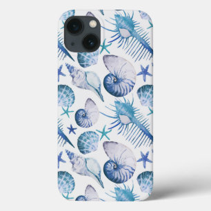 Watercolor Shells iPhone 13 Case