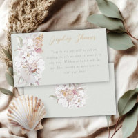 Watercolor Shells Floral Baby Show Display Shower 