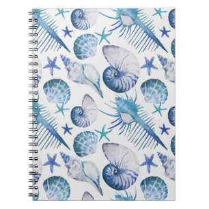 Watercolor Shells Notebook