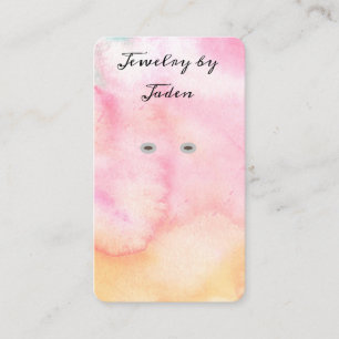 Watercolor Sherbert Jewellery Display Cards