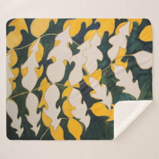 Watercolor Sherpa Blanket