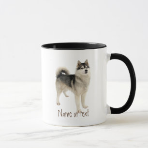 Watercolor Siberian Husky Malemute Dog Pet Custom  Mug