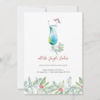 Watercolor Single Ladies Holiday Invitation