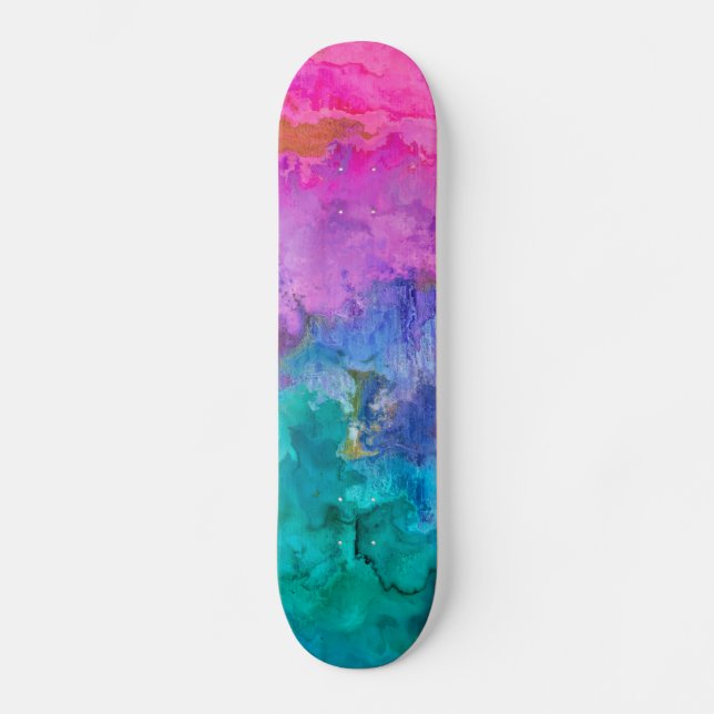 Watercolor Skateboard (Front)