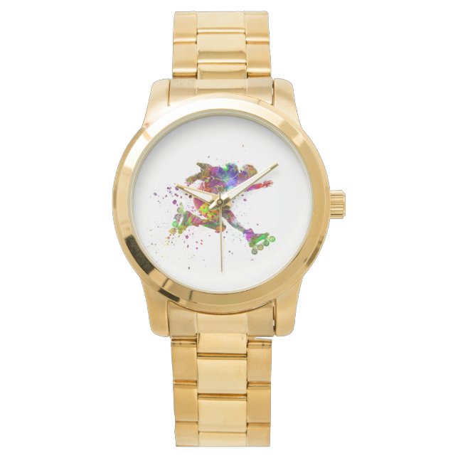 watercolor skater watch (Front)