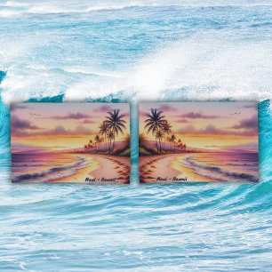 Watercolor Sketch Maui Hawaii Colourful    Pillowcase