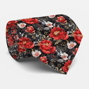 Watercolor sketched detailed pattern of delightful tie