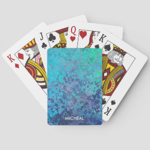 Watercolor Slpash Design Playing Cards