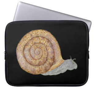 Watercolor Snail Laptop Sleeve