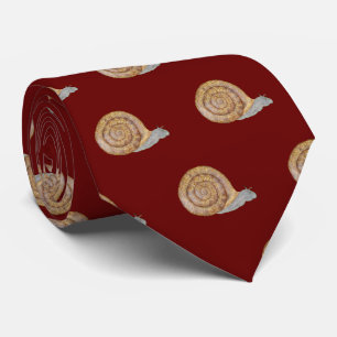 Watercolor Snail Tie