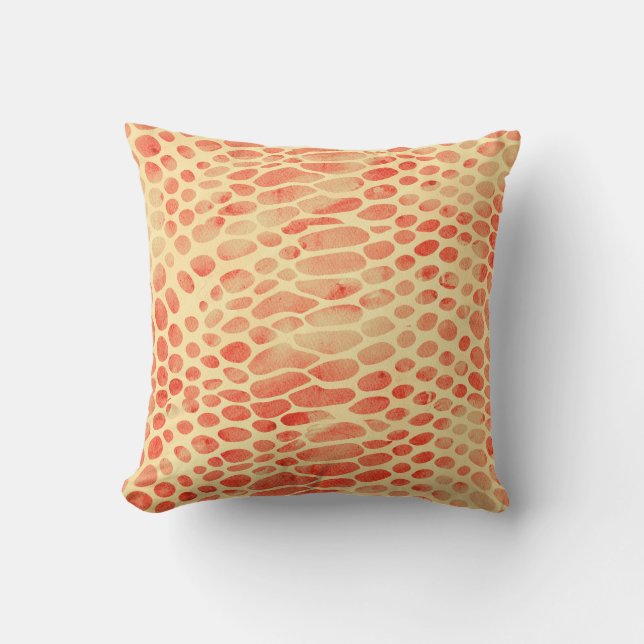 Watercolor Snake Print Cushion (Front)