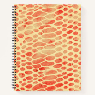 Watercolor Snake Print Notebook