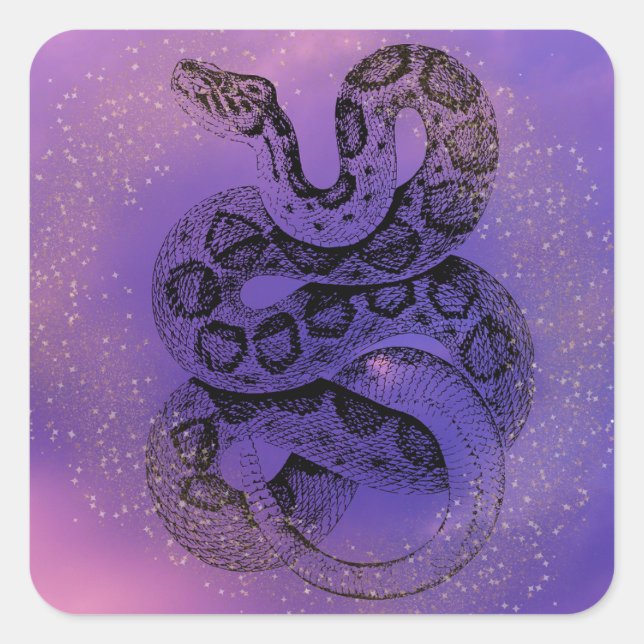 Watercolor snake sticker (Front)