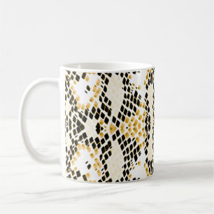 Watercolor Snakeskin: Grunge Exotic Pattern Coffee Mug