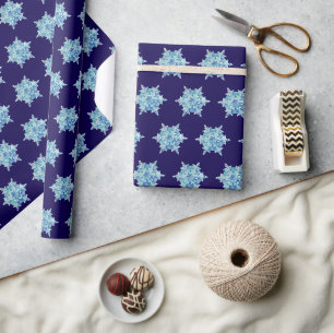 Watercolor Snowflake Wrapping Paper