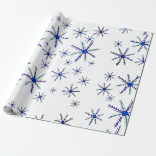 Watercolor Snowflakes Wrapping Paper