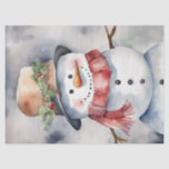 Watercolor Snowman at Christmas Decoupage Tissue Paper<br><div class="desc">Step into a magical winter wonderland with our delightful decoupage paper featuring a watercolor snowman celebrating Christmas. Immerse yourself in the whimsical details and festive charm captured on each sheet, evoking the joy and merriment of the holiday season. Perfect for adding a touch of seasonal cheer to your crafting projects,...</div>