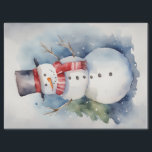 Watercolor Snowman at Christmas Decoupage Tissue Paper<br><div class="desc">Step into a magical winter wonderland with our delightful decoupage paper featuring a watercolor snowman celebrating Christmas. Immerse yourself in the whimsical details and festive charm captured on each sheet, evoking the joy and merriment of the holiday season. Perfect for adding a touch of seasonal cheer to your crafting projects,...</div>