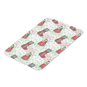 Watercolor Snowman Christmas Holiday Magnet