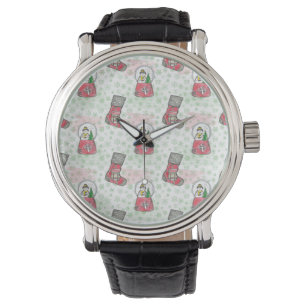 Watercolor Snowman Christmas Holiday Watch