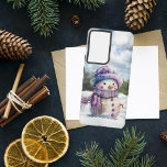 Watercolor Snowman  Samsung Galaxy Case<br><div class="desc">Watercolor Snowman Samsung Galaxy S21 Ultra Case</div>