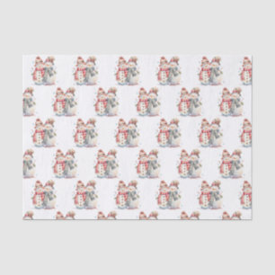Watercolor Snowman  Tissue Paper