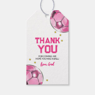 Watercolor Soccer Favour Tags Soccer